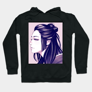 Pink asian girl Hoodie